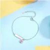 Bracelets Bracelets Bracelet Nom Grave Personnalisé pour les enfants Girls 925 Sterling Sier Bijoux Personnaliser DIY Gift 16 KINDS DROP DELI OTHHK