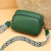 100% Crossbody Crossbody Cowehide Phone Bag Bag Genuine Leather Messenger Moda