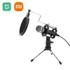 Microfones Xiaomi Mijia Microphone Kit USB Desktop Recording Home Computer Equipment Mobiltelefon LIVE MICROPHONE