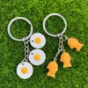 Keychains Kawaii Egg Coffee Beans Dumpling Taiyaki For Friend Lovers Cute Creative Food Pendant Bag Box Car Key Ring Accessories