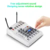 Microphones Console Mixer Integrated Live Sound Audio Soundcard DJ Mixing Console with UHF Wireless Microphone for Karaoke