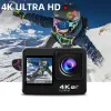 Kameror Waywalkers Action Camera Ultra HD 4K 60fps 1080p 60fps WiFi 2 tum 170D undervattensätet Hjälmvideoinspelning Sport Cam