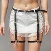 Belts Sexy Harness Garter Pu Leather Adjustable Studded Decor Bondage Leg Chest