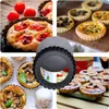 Non-Stick Tart Quiche Flan Pan Molds Round 4 Inch Carbon Steel Cake Baking Form with Removable Bottom Bakeware Tools bread pan