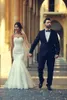 2024 Said Arabic Mermaid Wedding Dresses Sexy Backless Sweetheart Lace Appliques Ruffles Long Bridal Gowns Custom Made robes de mariage BC18545