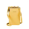 BASS Women's CrossBody Cell Phone Fashion Piccola Pulsa in pelle Pulosa Carta da viaggio da viaggio per donne Top 2024 articoli