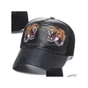 Caps de bola Designer de luxo Men marca de beisebol Tiger Chefe Hats Bee Snake Bordado Casquette Sun Hat Gorras Sports Mesh Trucker Cap Dr Dh92n