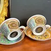 Massen klassische Qualitätsknochen Chinesische Kaffee Tasse Untertasse Besteck Nachmittag Teetasse Set Getränkutensilien mit Geschenk B 2