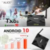 Box Tanix TX6S TV Box Android 10.0 Allwinner H616 Quad Core 4GB 64GB 2.4G/5G Dual Wifi Youtube 6K HDR Google TX6 Smart Media Player