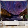 Wandteppiche anpassbare Sternenhimmel -Kulissen Wandteppich Wand Hanging Pflanze Dekorative Kunst Hintergrund Stoff Wohnzimmer Schlafzimmer