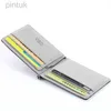 Money Clips Slim Pu Leather Money Clip Multi-card Holder Dollar Clips Mens Business Credit Card Solt Coin Case for Cash 240408