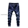 Mode Skinny Jeans Männer Straight Slim Elastic Jeans Herren lässiger Biker männlicher Stretch Denimhose Klassische Hosen