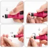 Borrar 1 Set Professional Electric Nail Drill Machine Manicure Machine Pedicure Drill Set Ceramic Nail File Nail Drill Equipment Tools