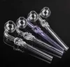 Smoking Pipes Smoking Pipes Colorful Gass Hookah Skull Smoke Handle Pipe Curved Mini Smoking Pipes Hand Blown Recycler Oil Burner Q240408