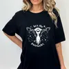 Women's T Shirts Hex The Patriarchy Floral Uterus Tee Retro Roe V Wade Feminism T-shirt Camiseta Aesthetic Women Reproductive Rights Shirt