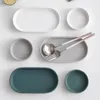 Plates Heat-resistant Tray Easy To Silicone Trays Set Easy-to-clean Non-slip Kitchen Bathroom Organizer For Makeup