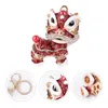 Keychains Key Chain Keychain Decor Holder Chic Pendant Lion Lion Dancing Hingestones Creative Course