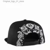 Kogelcaps snapback honkbal hoed kruisembryo verstelbare hoed geschikt voor jonge mannen vrouwen modehoed flat trend street dance hoed Q240408