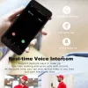 Intercom Tuya 1080p 2MP WiFi wideo Doorbell Nocne wizja zabezpieczenia Kamera drzwi Inteligentne życie Home Outdoor Smart Bezprzewodowy dzwonek do drzwi