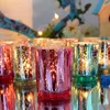 Kerzenhalter romantische Sternenhimmelglas Kerzenfrüchte bunte Tasse Halter Kerzenlicht Abendessen Hochzeitsfeier Valentines