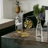 キャンドルホルダー錬鉄製の花ホルダーホームデコレーションゴールデンメタルキャンドルスティックろうそくのろうそくの装飾用の装飾