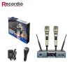 Microfones GAW9001 Dual Wireless Microphone Professionnel KTV Stage Handhållet ljudsystem Dynamik för prestanda utomhusaktiviteter