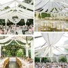 Feestdecoratie gaas gordijn boog draping stof chiffon dak luifel decor bruiloft plafond gordijnen achtergrond