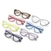 Lunettes de soleil Frames lnfcxi Blue Lights Luries Femmes Cat Eye Eyeglass Ordink