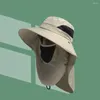 Beralar Yürüyüş Kadın Erkekler Güneş Koruma Yaz Balıkçı Şapka Maske Kapağı