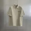 Designer de verão Mens camiseta Men camisas de moda de algodão puro colarinho sólido cor sólida