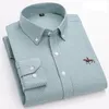 S6xl grandi dimensioni 100 cotone oxford camicia maschile manica lunga affari morbidi affari office di servizio casual abbigliamento da uomo di qualità casual 240326