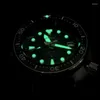 Zegarek zegarek heimdallr vintage abalone nurkowanie nh35 automatyczny autorzynowy wiatr mechaniczny 20Bar Wodoodporny mężczyźni ceramika