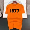 Erkek Tişörtleri Yüksek Kaliteli Pamuk 1977 Tek renkli baskı lüks T Shirt Erkekler Yeni Marka Moda Serin Tasarımcı T-Shirtler Sıradan Strtwear Üstleri T240408