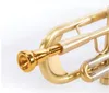 NY TROMPET ORIGINAL B LATT TRUMPET LT197GS-77 Musikinstrument tyngre Guldplätering av trumpet spelar musik