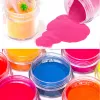 Parıltı 1set neon pigment tozu floresan tırnak parıltı seti shinny ombre krom tozu diy jel cila manikürü sanat dekorasyonu