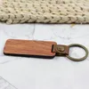 10 sets of Rosewood PU leather keychains with iron metal rings and high-end vintage leather clasps