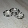 Clusterringe 1PC Moissanit Ring S925 Sterling Silber Doppelschicht glänzend Versprechen ideale Wahl für Geschenke