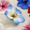 Fiori decorativi 4-5 cm 50pcs/lotto fiore artificiale a gradiente di seta molla