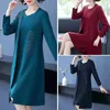 Werk jurken Solid Color Long Coat Dress Set Elegant dames 2-delige met bloem geborduurde mouw middelste lengte