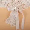 Decorative Figurines 5Pcs/Lot Bride Handheld Fan Lace Rose Fans Non-foldable Wedding Party Supplies Po Shoot Props For Dance Decor