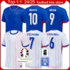 Frans Home Away Mens Fans voetbal jerseys 2024 2025 Franch Men Player Versie voetbalshirt 24 25 Mbappe Griezmann Giroud voetbal Shirts Maillot Camiseta Maglia Maglia