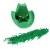 Bérets Green Cowboy Hat pour stpatrick day festival décor irish national topp props fournitures de vacances décoratives