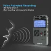 Spelare Vandlion Professional Dictaphone Voice Activated Digital Audio Recorder 16 GB Inspelning Långt batterilivslängd MP3 Musikspelare V35