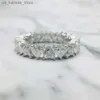 Cluster Rings Huitan Luxury Heart CZ Promise Rings for Women Engagement Wedding Accessories Silver Color Love Ring mångsidiga modesmycken240408