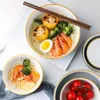 Miski fantazyjne japońska ceramiczna duża miska zupa zupa ramen instant ryż sałatka owocowa Japonia Japonia