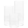 Candle Holders Glass Cup Tall Pillar Candles Cover Table Centerpiece Household Shades Cylinder Clear Covers