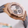 Orologio da polso AP di Higchend 26231 o Royal Oak Offshore Panda Ladies 18K Rose Gold Diamond Watch Automatico Swiss Swiss Luxury Watch Gauge 37mm 37mm