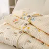 Summer Womens Floral Pyjamas Korean Cardigan Kort ärm Shorts 2st hemkläder Set damer Lossa avslappnad tunn sömnkläder 240408