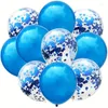 Décoration de fête 10pcs ballons en latex 12 pouces et confettis colorés pour le mariage d'anniversaire baby shower