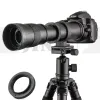 Tillbehör Jintu Camera Lens 420800mm f/8.316 Tele Zoom Lens för Sony A500 A380 A330 A900 A230 A200 A100 A350 A300 A700 DSLR